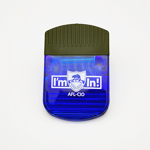 Memo Clip Magnet - Blue and Black
