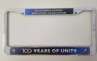 100th License Plate Frame