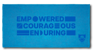 Terry Cloth Beach Towel - Empowered, Courageous, Enduring